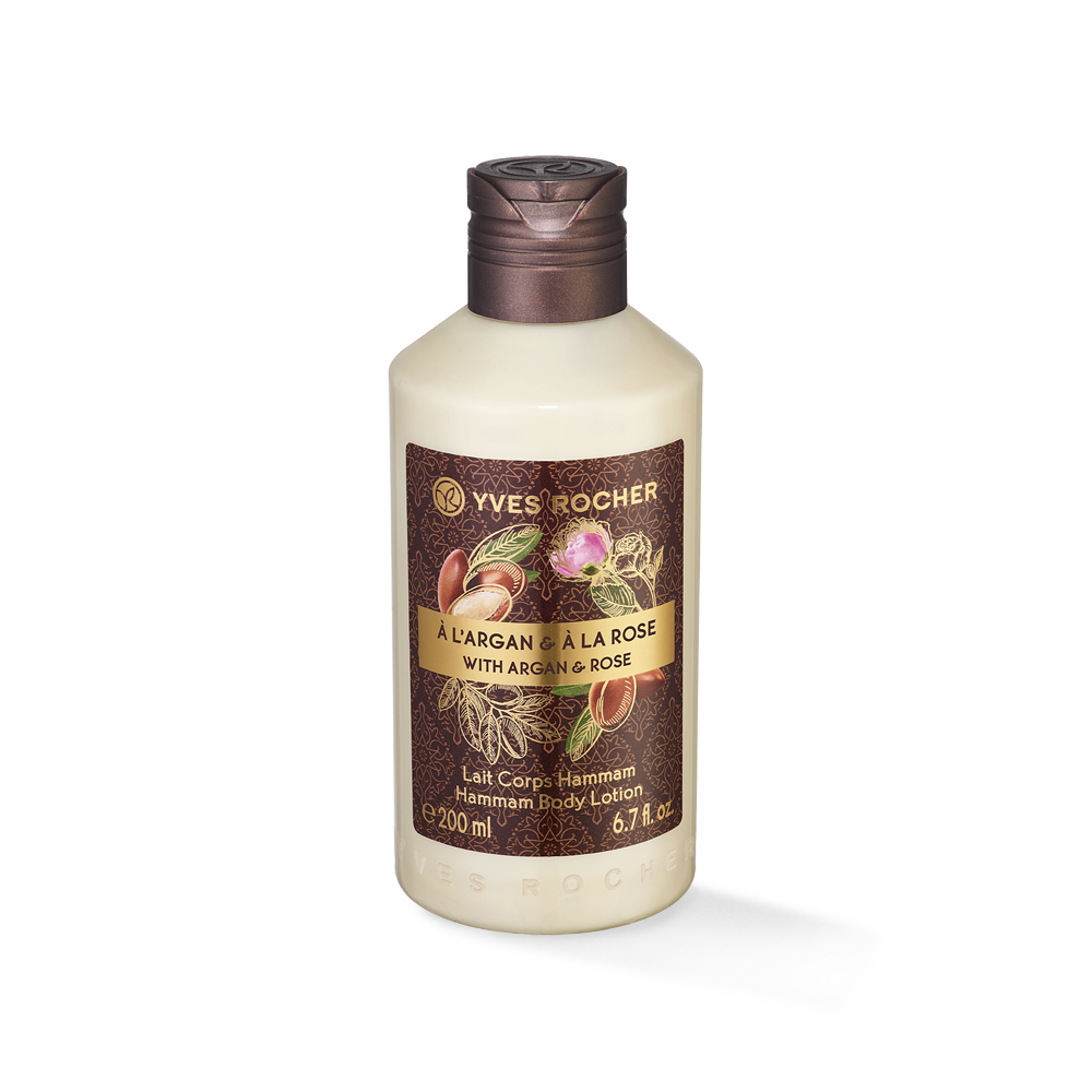 latte corpo hammam argan e rosa yves rocher