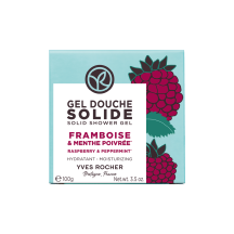 Gel Doccia Solido Idratante Lampone & Menta Piperita