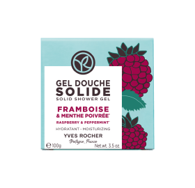 Gel Doccia Solido Idratante Lampone & Menta Piperita