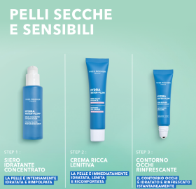 crema ricca lenitiva hydra water plump - routine