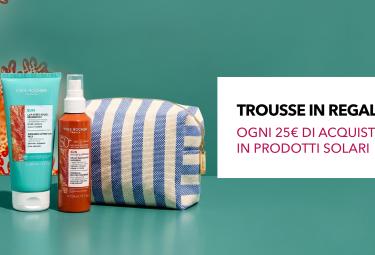 Trousse in regalo con i solari