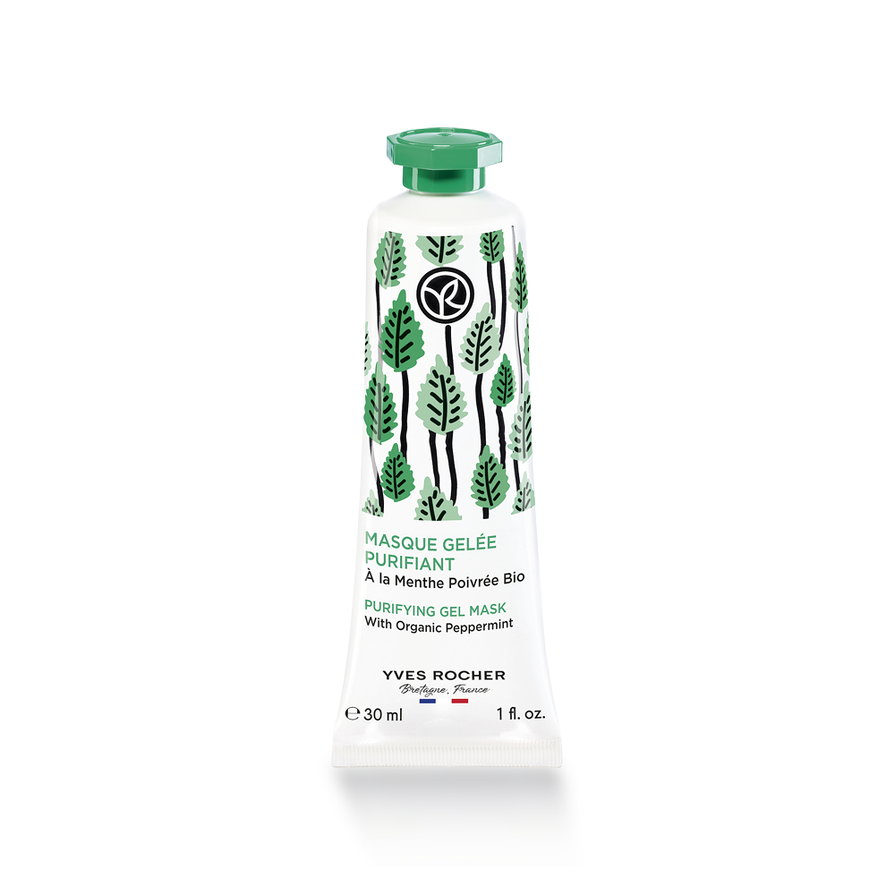 Maschera Gel Purificante con Menta Piperita Bio
