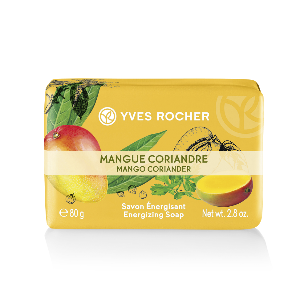 Sapone energizzante al profumo di Mango e Coriandolo